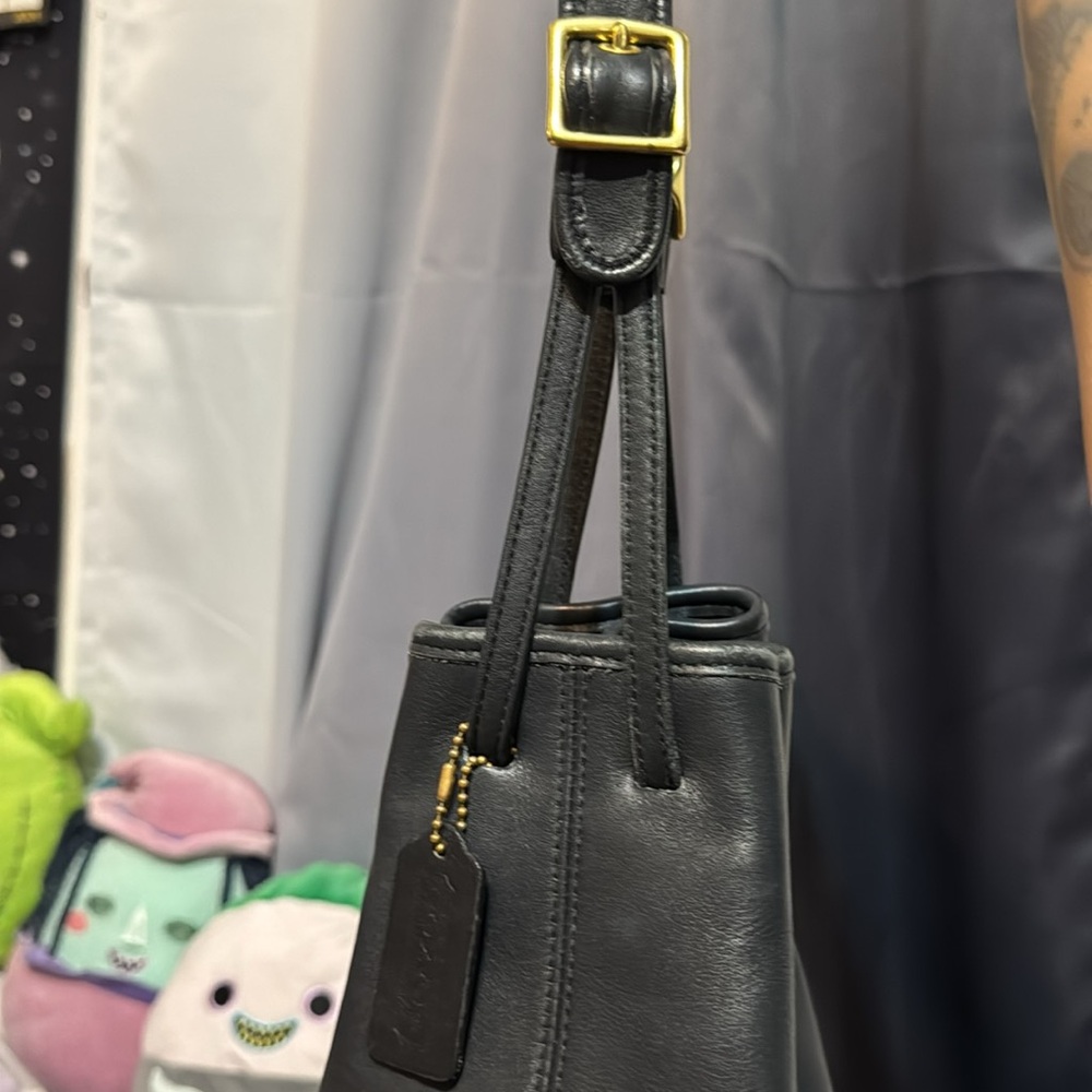 Coach Vintage legacy black leather bucket bag 9165 - Picture 12 of 17